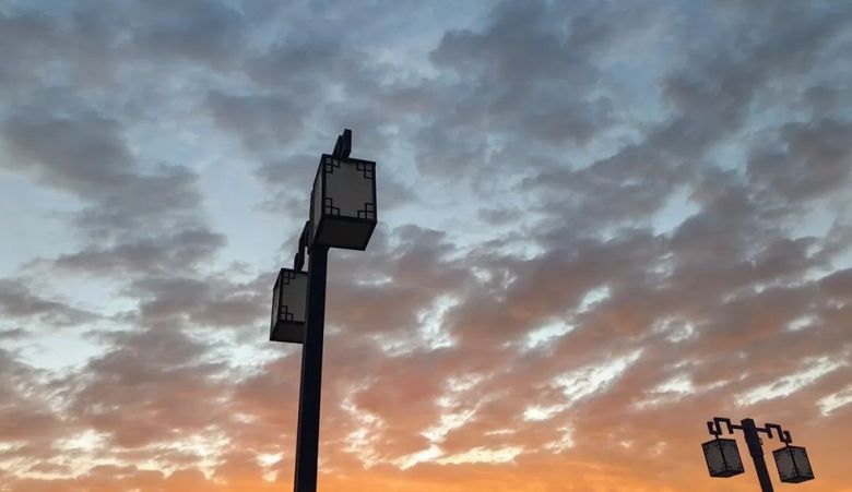 昆玉的夕阳 