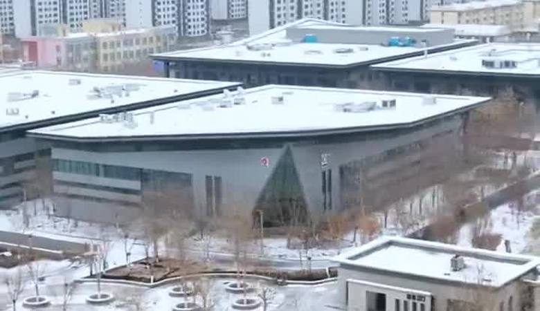 坐标十四师昆玉市。初雪已送达！昆玉市进入童话模式